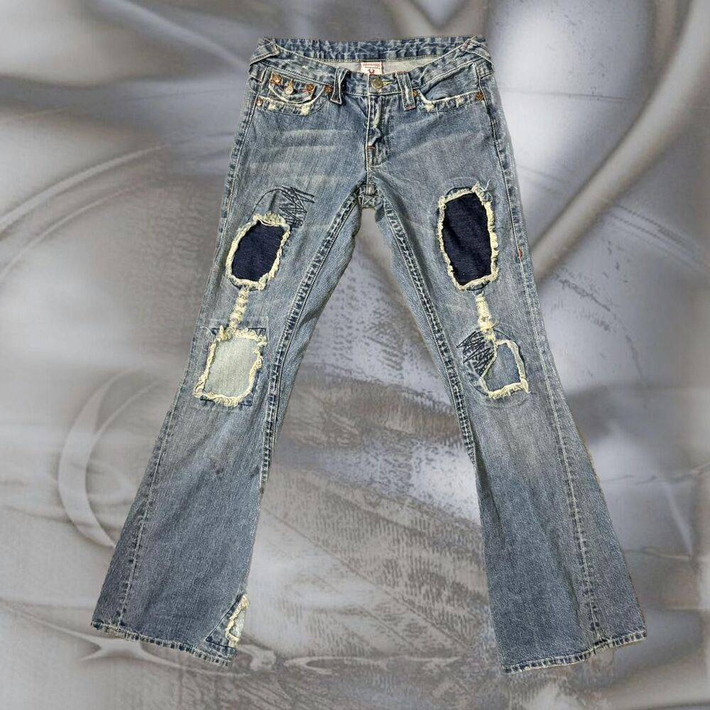 True-religion Women's Blue and Navy Jeans